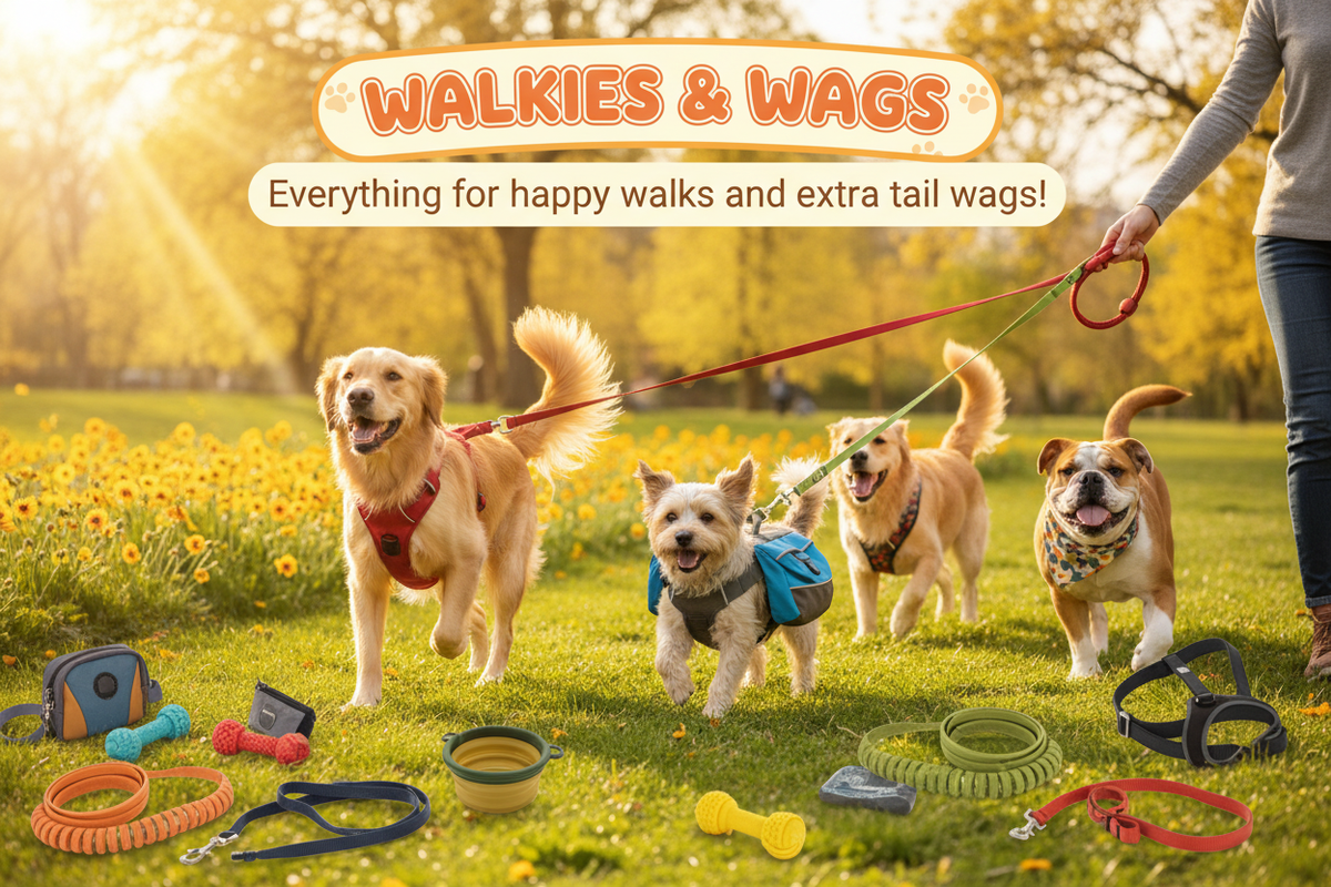 Walkies & Wags Banner