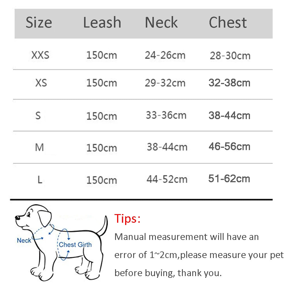 Puppy Cat Vest Harness with Leash Breathable Mesh Pet Chest Straps for Chihuahua York Harnesses Reflective Bulldog Walking Leash