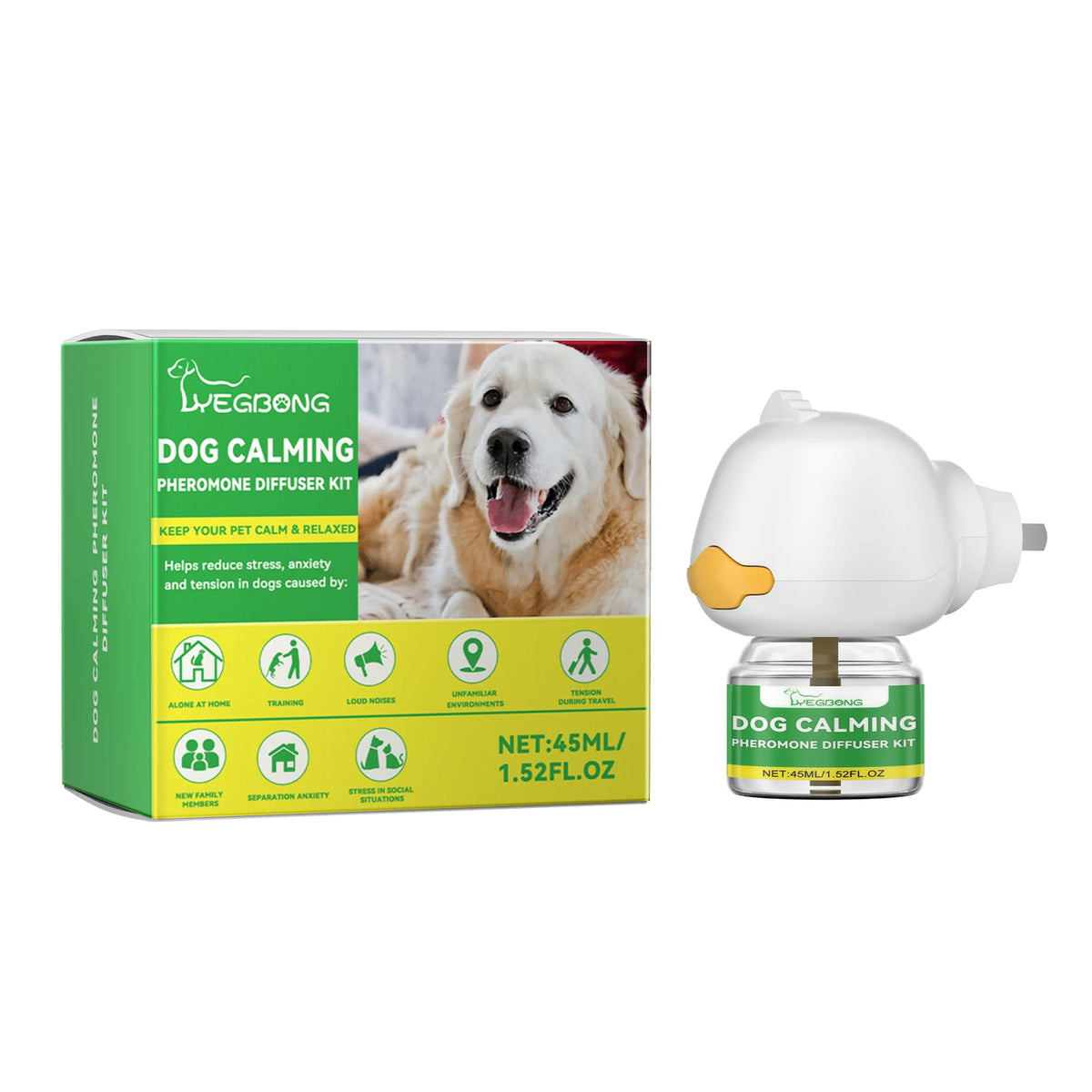 Dog Calming Diffuser Kit Relaxing anti Anxiety Relief New Environment Stress Preventing Urinary Incontinence Pet Soothing Liquid