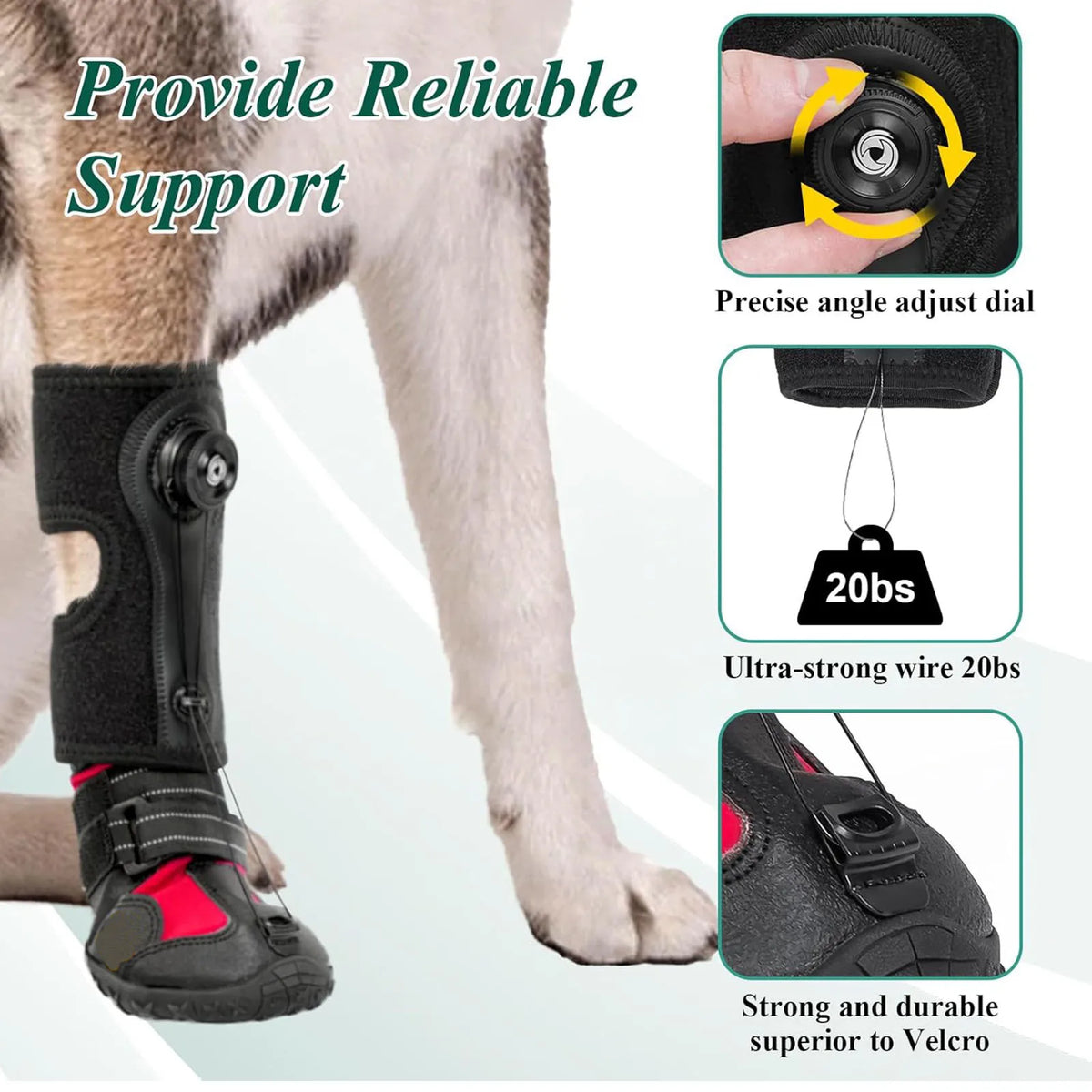 Dog Foot Brace Breathable Integrated Abrasion Proof Non Slip Sole Bottom Dog Boot Foot Protector for Outdoor