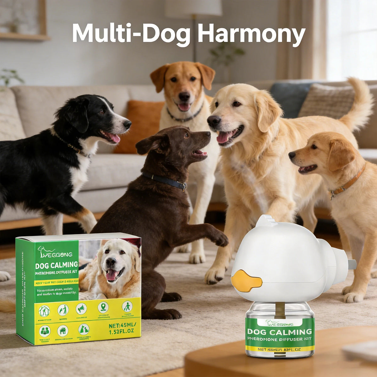 Dog Calming Diffuser Kit Relaxing anti Anxiety Relief New Environment Stress Preventing Urinary Incontinence Pet Soothing Liquid