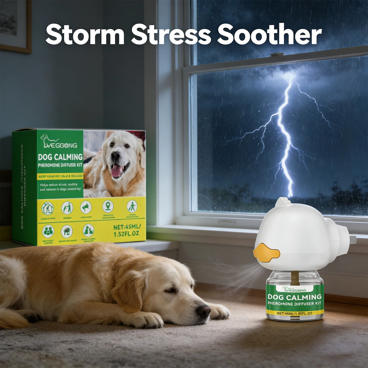 Dog Calming Diffuser Kit Relaxing anti Anxiety Relief New Environment Stress Preventing Urinary Incontinence Pet Soothing Liquid